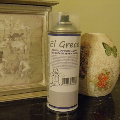 Spray Kόλλα Decoupage Λευκή - El Greco